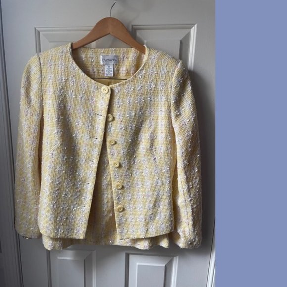 Chadwick’s Lemon Meringue Tweed Skirt Suit - Picture 1 of 11